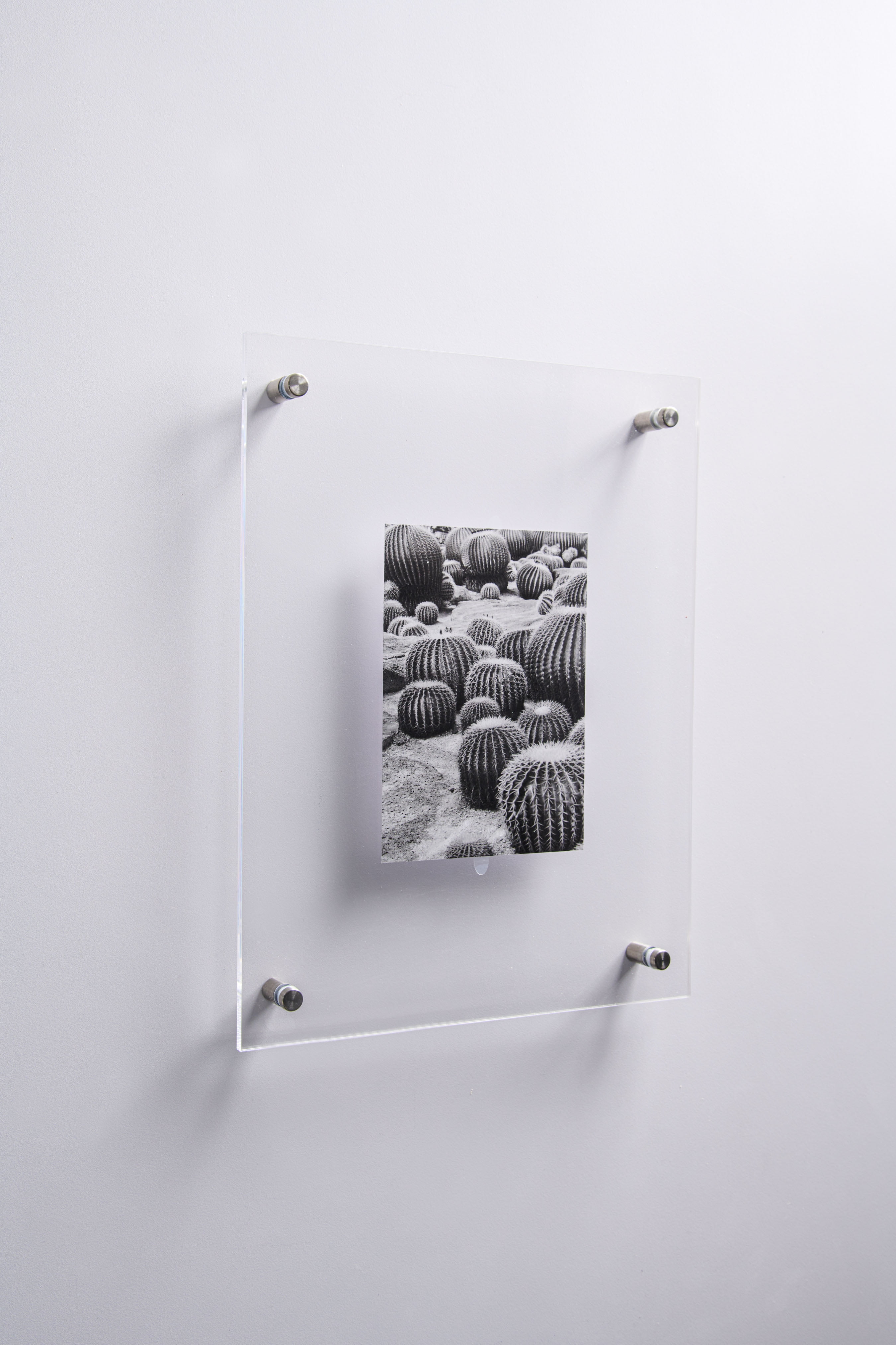 Better Homes & Gardens Silver 5x7 Floating Acrylic Frame with Silver Wall mount Hardware