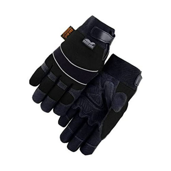 Majestic 2145BKH XL Winter Lined Synthetic Leather Waterproof Heatlok Gloves - XL