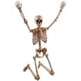 thumbnail image 6 of Ayieyill 5.4ft Halloween Skeleton Decorations, Weathered Posable Skeleton Decor for Halloween Decorations Outdoor Indoor, 6 of 10