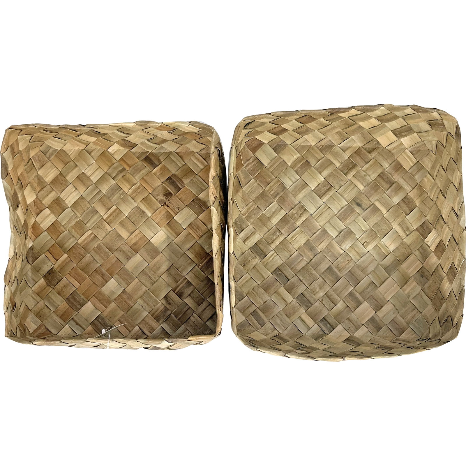 South Seas Native Treasures 4" x 10" x 10" Basket Lauhala, 1 Each