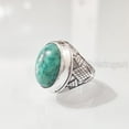 thumbnail image 3 of Nishapur Tibetan Turquoise Ring, Silver Jewelry, 925 Silver Ring, Fathers Day, Natural Turquoise, December Birthstone Ring, Heavy Mens Ring, Spiritual Healing Gemstone, Christmas, Signet Mens Ring, 3 of 8