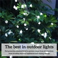 thumbnail image 3 of Light Ball Solar 100LM String Light Impermeable Decoración Lámpara Cadena, Blanco, 2.4cm, Solar 2 Modos, 5m, 20LED Scienceny HA006260-11, 3 of 7
