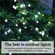 thumbnail image 3 of Light Ball Solar 100LM String Light Impermeable Decoración Lámpara Cadena, Blanco, 1.8cm, Solar 8 Modos, 9.5m, 50LED Guardurnaity HA006260-06, 3 of 7