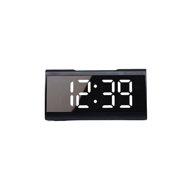 Seitruly Reloj despertador digital con funciones múltiples y atemporales para dormitorio, construcción duradera electrónica Electrónica luz blanca