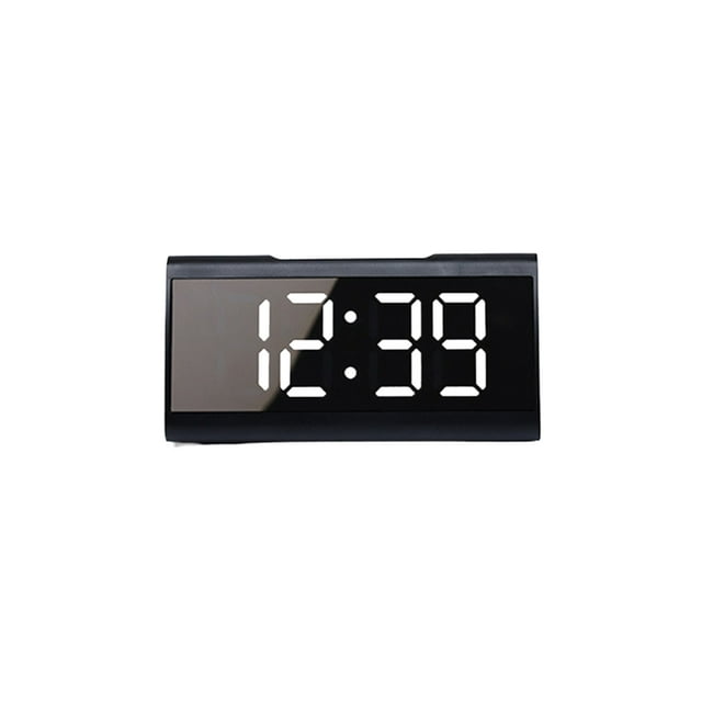 Methold Reloj electrónico con funcionamiento silencioso y pantalla fácil de leer Hora del despertador digital del dormitorio Electrónica luz blanca