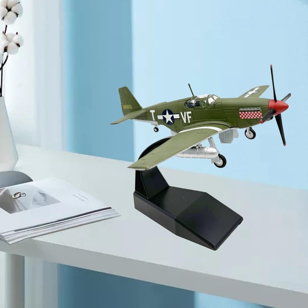 Modelo de Avión Hugo Simulación 1:72 Fundido a Presión Decoración de Mesa con Soporte
