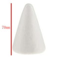 thumbnail image 5 of yotijay 75x White Foam 70mm Cone Shaped Modelling for Decoration Children, 5 of 9