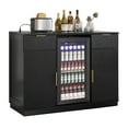 thumbnail image 6 of Rosary Blenn Large Coffee Bar Cabinet with Mini Fridge Space and Power Outlet, 6 of 8