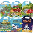 thumbnail image 1 of Libros de pegatinas CREATIVETREES, 6 juegos para niños pequeños de 3 a 6 años, 1 of 8