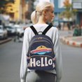 thumbnail image 7 of FORMRS Mini Backpack Purse for Women Travel Daypack Casual Shoulder Bag, Colorful UFO, 7 of 7