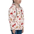 thumbnail image 3 of Daiia Gingerbread Holiday Sweets for Boys Fashion Hoodies & Sweatshirts with Kangaroo Pocket,Hooded Sweatshirt for Kid, Breathable& Moisture Wicking-Large, 3 of 6