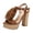 Brown, variant on Heels for Women Block Chunky Platform Open Toe Fashion Sandals Tassel Party Evening Prom Dance Ankle Strap Dress Pumps Shoes Brown Size 8.5
