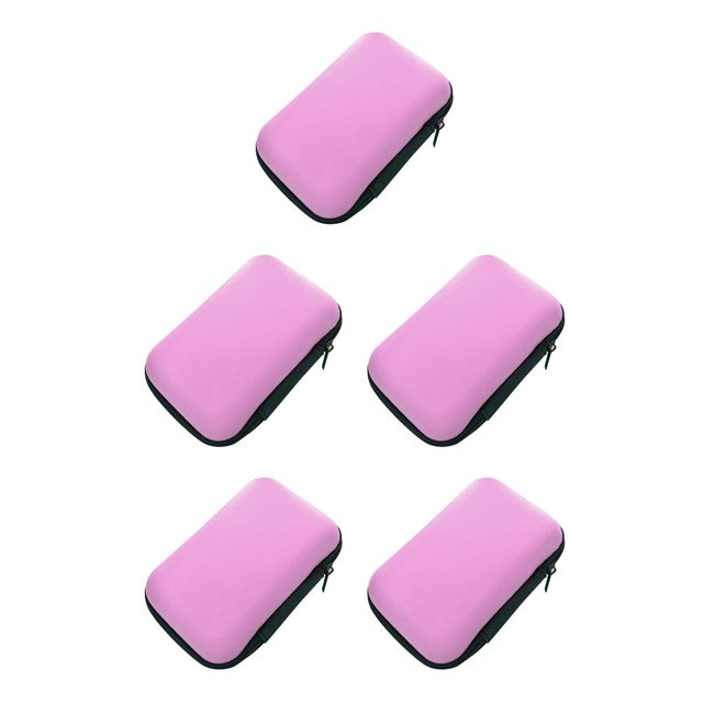Injueey Bolsa de almacenamiento de auriculares EVA, bolsillo de malla portátil, moda para interiores y exteriores, funda organizadora de cables de datos Type2 NO2