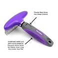 thumbnail image 4 of Hertzko Long Rounded Blade Undercoat Dematting Comb for Cats and Dogs - Hertzko Dog Brush, Pet Brush, 4 of 5