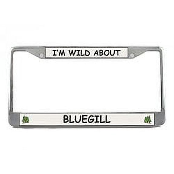 Bluegill License Plate Frame (Chrome) 5 Year Warranty