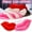Pink, variant on Moocorvic 3D Lips Throw Pillows, Soft Velvet Smooth Lip Shaped Pillow for Bed Living Room, Red, 19.7 inches