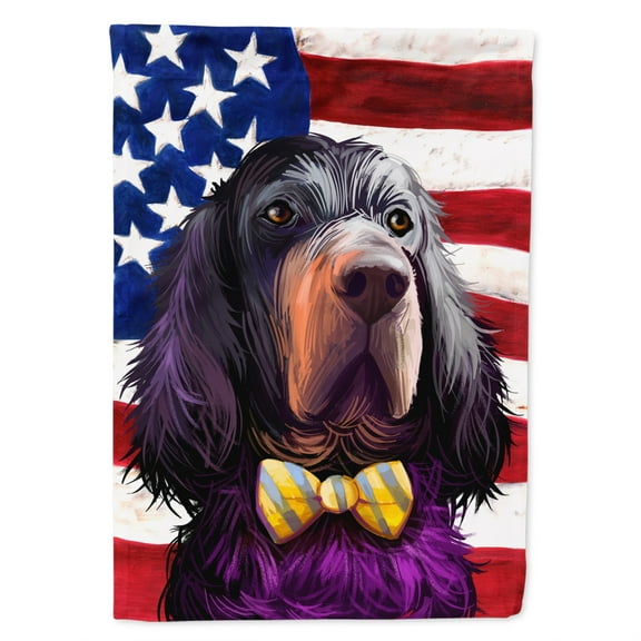 Carolines Treasures CK6543GF Gordon Setter Dog American Garden Size outdoor-flags, Multicolor