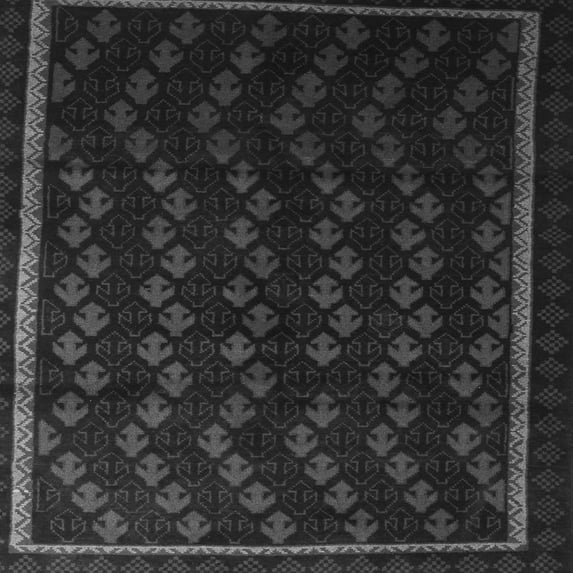 Ahgly Company Indoor Square Southwestern Gray Country Area Rugs, 8' Square