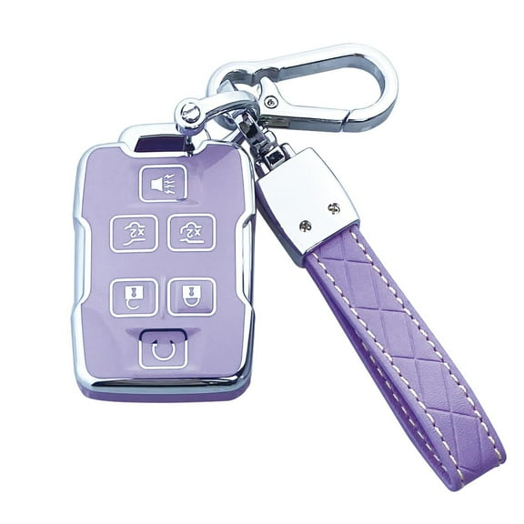 Yuebutor Key Fob Cover Case Compatible with Chevy Silverado 1500 2500HD 3500HD Tahoe Suburban Colorado Canyon GMC Sierra Yukon Accessories Shell Protector