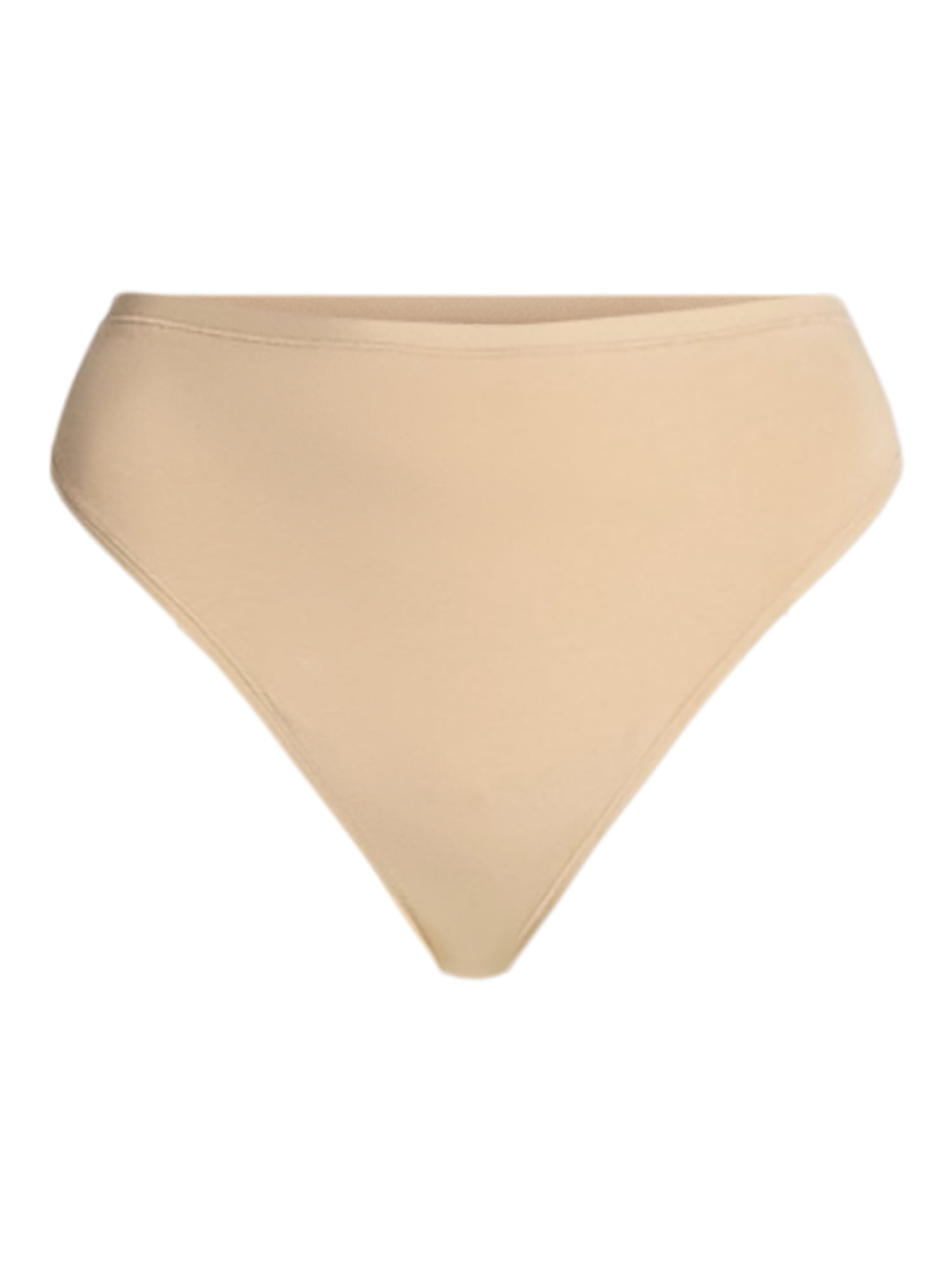 Joyspun Women's Plus Cotton-Blend Thong Panties, 3-Pack, Sizes 1X-5X