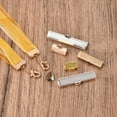 thumbnail image 6 of Uxcell 100Pack Ribbon Crimp Clamp Ends, 8/10/13/20/25mm Bookmark Pinch Clasps Golden, 6 of 6