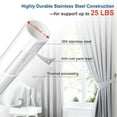 thumbnail image 2 of FLY HAWK White Curtain Rod Kit - 5/8" Adjustable Curtain Rods for Window 30" to 93", Including Two Brackets, 2 of 8