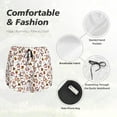 thumbnail image 6 of Picia Christmas Santa Cartoon Snowman Pattern Women's 2 in 1 Athletic Running Shorts High Waisted Workout Casual Gym Sweat Shorts with Comfy Liner Zipper Pockets-XX-Large, 6 of 9