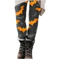 thumbnail image 3 of DDAPJ pyju Halloween Bat Leggings for Women Novelty 3D Printed Holiday Party Tights High Waisted Stretch Yoga Running Pants Buttery Soft Ankle Length Leggings Clearance Sale Today Multicolor#2 M, 3 of 6