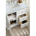 thumbnail image 7 of James Martin Vanities 825-V36-BW-3CAR De Soto 36" Free Standing Single Vanity Set - White, 7 of 7