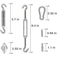 thumbnail image 2 of 6 Inch Shade Sail Hardware Kit, 40 Pcs Stainless Steel Sun Shade Installation Kit for Triangle Sun Shade Sail (40 PCS) (40 PCS), 2 of 4