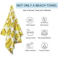 thumbnail image 2 of Beach Towel 31" x 51", for Softball Yellow Bath Towels, Effective, Absorbent and Quick Dry Beach Towel, Washer Safe Towel, Eco-Friendly for Adults, 2 of 13