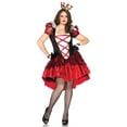 thumbnail image 3 of Leg Avenue Royal Heart Queen Halloween Fancy-Dress Costume for Adult, Red, 1X-2X, 3 of 5