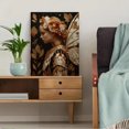 thumbnail image 5 of Golden Sepia Glowing Wing Fairy Forest Canvas Whimsical Fairycore Woodland Wall Decor, 5 of 8