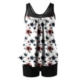 thumbnail image 4 of HOMBOM Womens 2 Piece Tankini Bathing Suits Modest Swimwear Boyleg High Waist Floral Swimsuit for Women,Multicolor,XL, 4 of 5