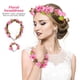 thumbnail image 4 of EeaseMX 2 diademas de flores decorativas para fiesta, pulsera con corona de flores simulada, tocado, 4 of 8