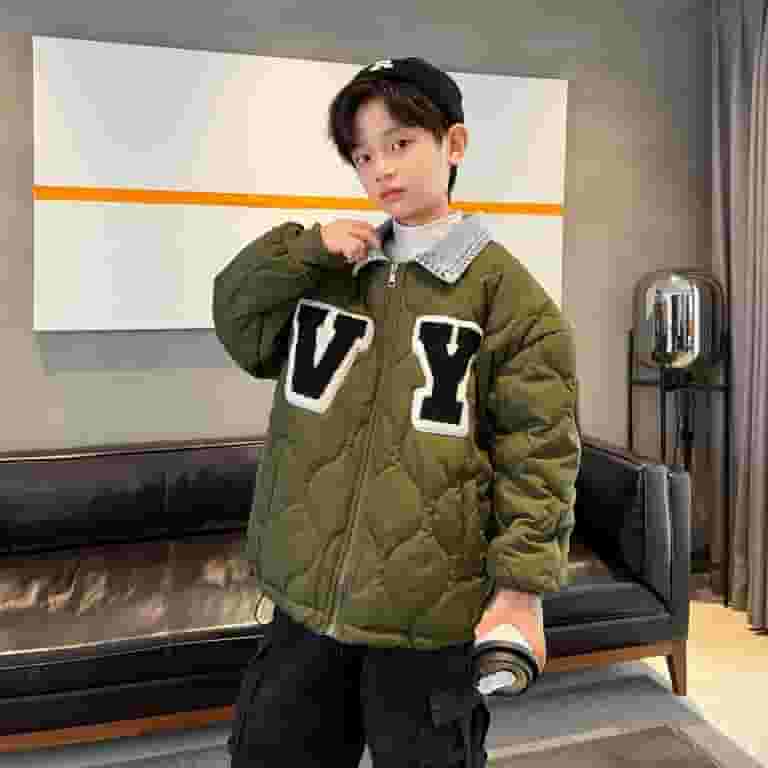 アウトレット福袋 Winter Autumn Boys Teenage Cotton Denim Fashion Jackets Clothing
