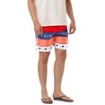 thumbnail image 5 of Lars Amadeus Men's Shorts Swim Shorts Drawstring Waist Summer Board Shorts, 5 of 6