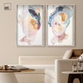 thumbnail image 3 of Bright Brush Palette Duo Shadowbox Print Living Room Wall Art by Art Remedy, Blonde Frame, 24 x 36, 3 of 6