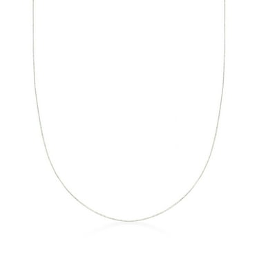 Ross-Simons 0.8mm 14kt White Gold Adjustable Snake-Chain Necklace, Women's, Adult