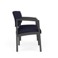 thumbnail image 4 of Lenox Steel Reception Waiting 2 Seats Chair / Charcoal Steel / Navy Blue, 4 of 5