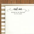 thumbnail image 2 of Printtoo Personalized Violet Self Inking Eat Me Favor Stamp Custom Wedding Favor Rubber Stamper-58 x 22 mm, 2 of 6