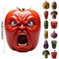 thumbnail image 4 of Screaming Vegetable Resin Figurines Funny Horror Kitchen Decor, Evil Carrot Tomato Pepper Ornament, Whimsical Resin Veggies Desktop Statue for Table Shelf Display, 4 of 7