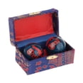 thumbnail image 3 of LOVIVER 2 Pack Hand Massage Balls Chinese Health Balls with Storage Box Fitness Portable Fu Word Blue, 3 of 8
