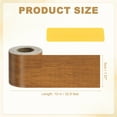 thumbnail image 2 of Uxcell Self-Adhesive Wood Grain Repair Tape with Scraper for Furniture Dark Brown Wood 2"x33', 2 of 7