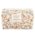thumbnail image 1 of Naiovety Bolsa de maquillaje esponjosa hecha de tela de algodón, fácil de llevar, opción de regalo de viaje, bolsa de maquillaje floral, Almacenamiento y organización del hogar do, 1 of 6