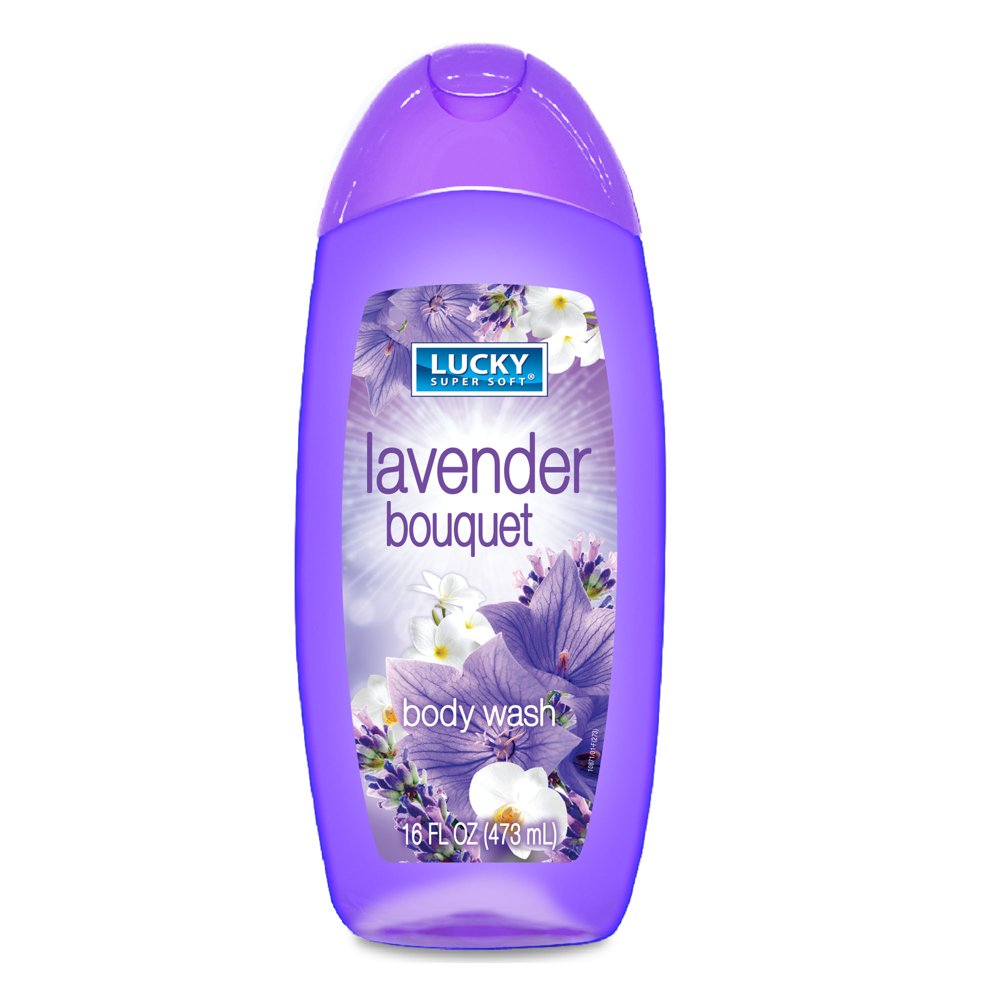 Lucky Super Soft Lavender Bouquet Body Wash. Soothes, Softens and