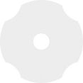 thumbnail image 4 of 10"OD x 2"ID x 3 1/2"C x 1"P Percival Architectural Grade PVC Contemporary Ceiling Medallion, 4 of 11