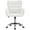 White, variant on Alden Design Modern Faux Leather Desk Chair with Mid-back Padded Armrests for Office, Black
