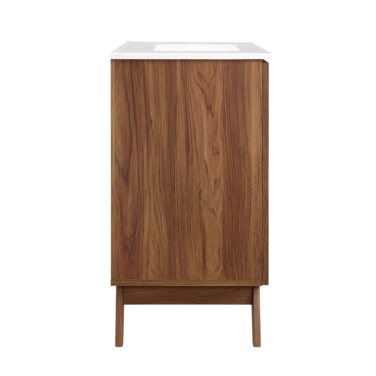 Modway Soma 36” Bathroom Vanity in Walnut White