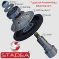 thumbnail image 5 of Stadea Diamond Granite Profile Wheel 1 1/2" For Stone Marble Ogee Edge Profile, F40, 5 of 8